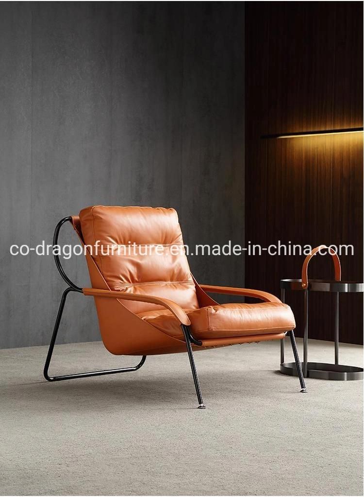 Quality Leather Leisure Sofa Chair with Legs for Modern Furniture