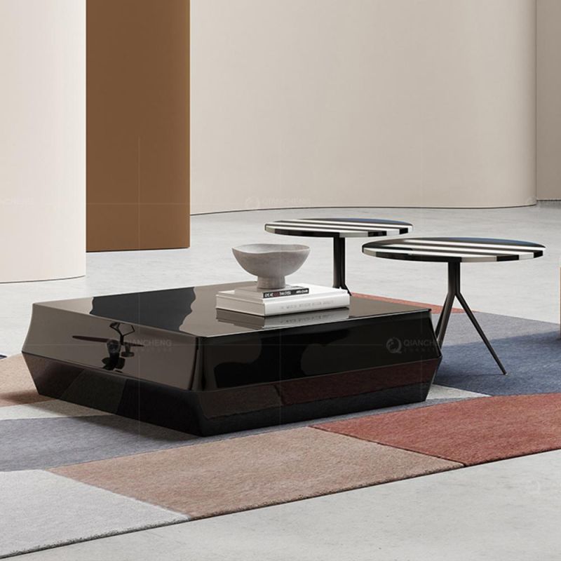 New Design Accent Sofa Corner Combination Coffee Table