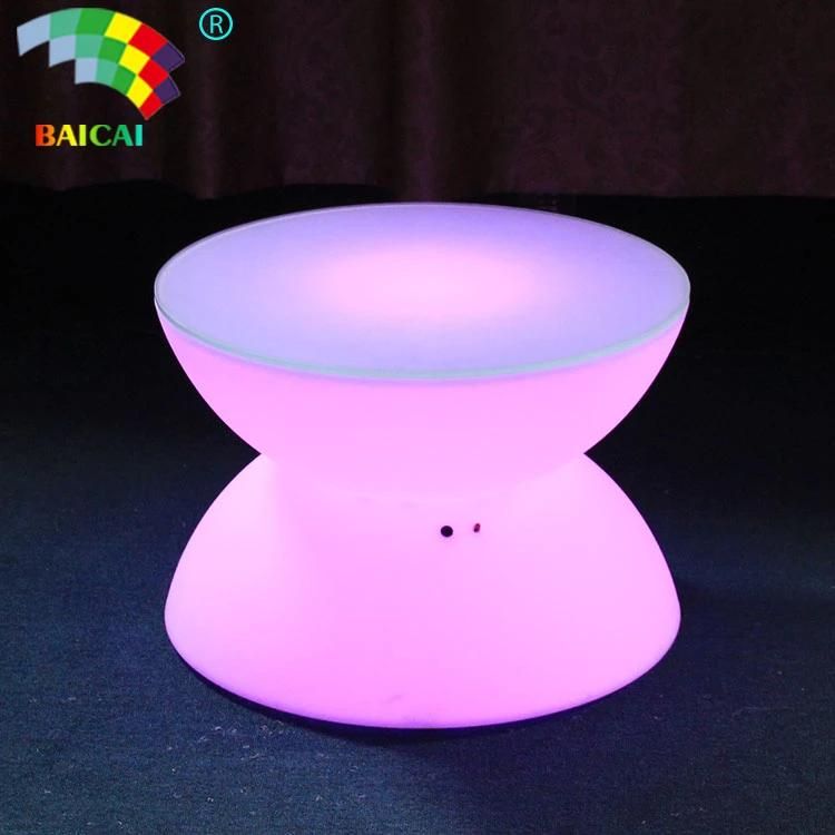 Cost Effective 16colors Changingrotational Moldingled Bar Table