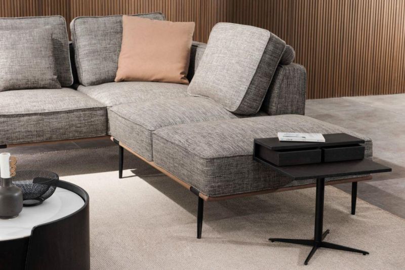 Hot Selling Gainsville Design Sofa Furniture L Shaped Corner Sofas Set Fabric Sofa GS9033