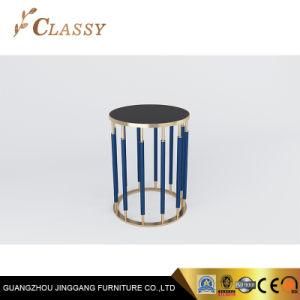 New Modern Design Classy Side Table in Black Tempered Glass Top and Steel Frame