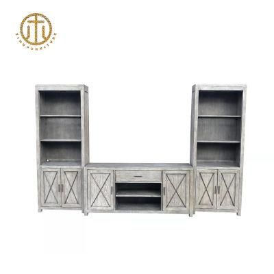 Multi Combination Wooden Grey Bedroom Table or Living Room Cabinets