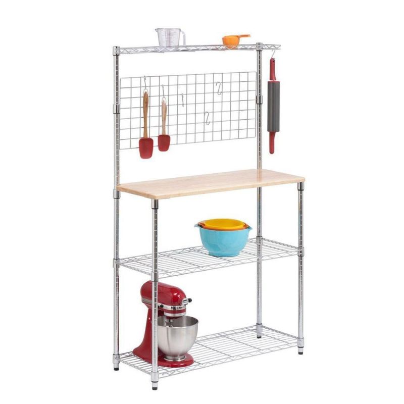 Hot Selling Chrome Kitchen Steel Display Wire Shelving