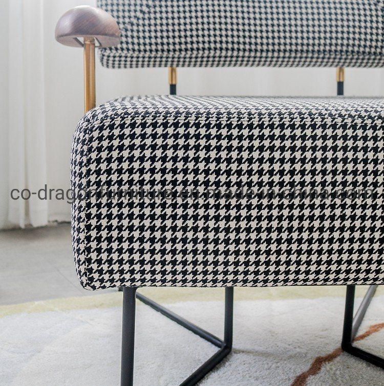 Nordic Style Modern Furniture Fabric Single Sofa Chair with Arm