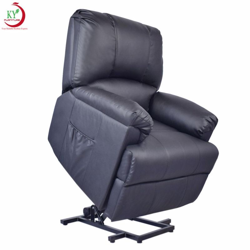 Jky Furniture Zero Gravity High Adjustable Leather Power Lift (Riser) Recliner Chair with Dual German Brand Okin Motor for The Elderly and Disabled