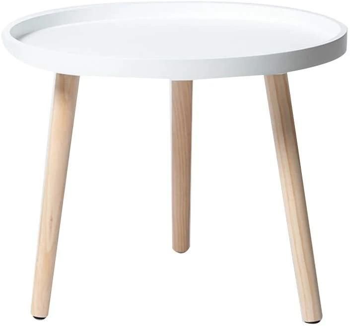 Hotel Lounge Living Room Furniture Tea Cafe Table White Modern Decor Round Terrazzo Coffee Table