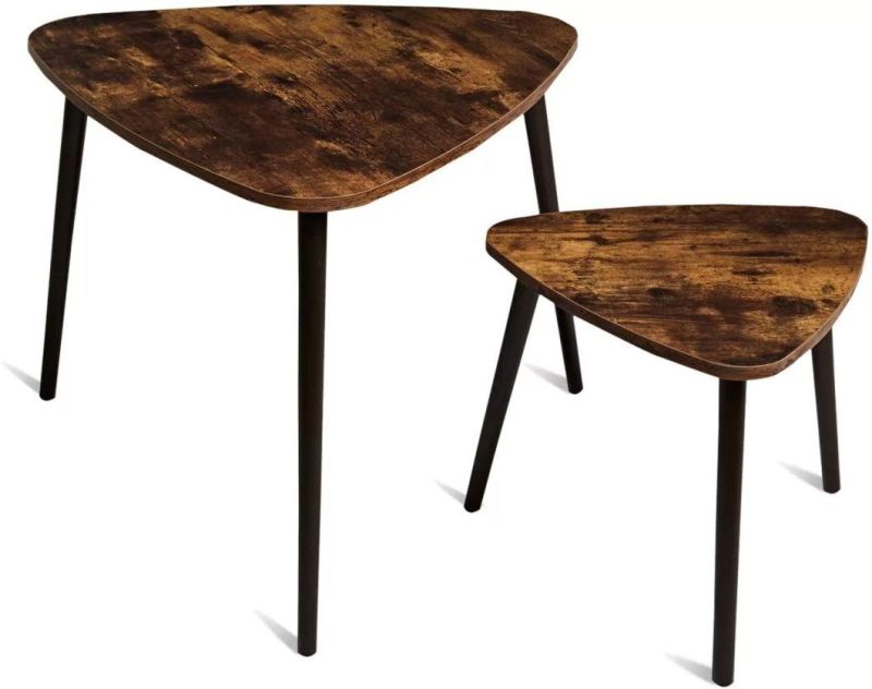 Coffee Table Industrial End Table Retro Style Side Table
