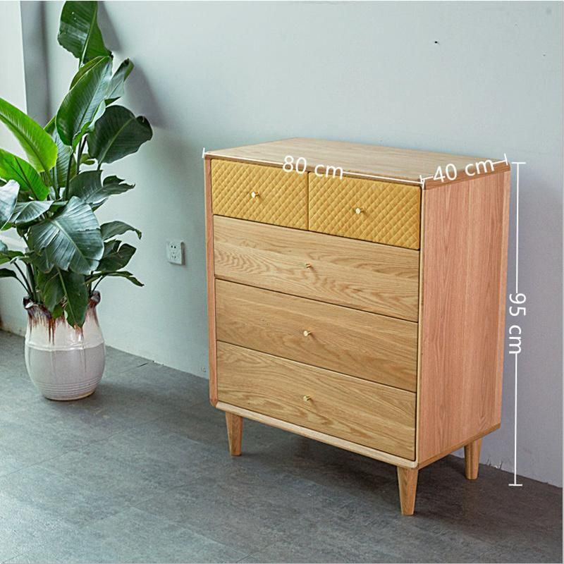 Japanese-Style Simple Household Five-Drawer Storage Drawer Cabinet 0253