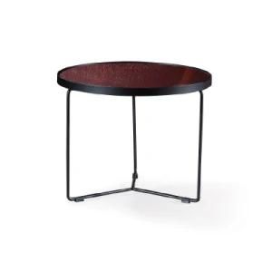Trendy Round Wooden Corner Table for Modern Living Room (YR3391-3)