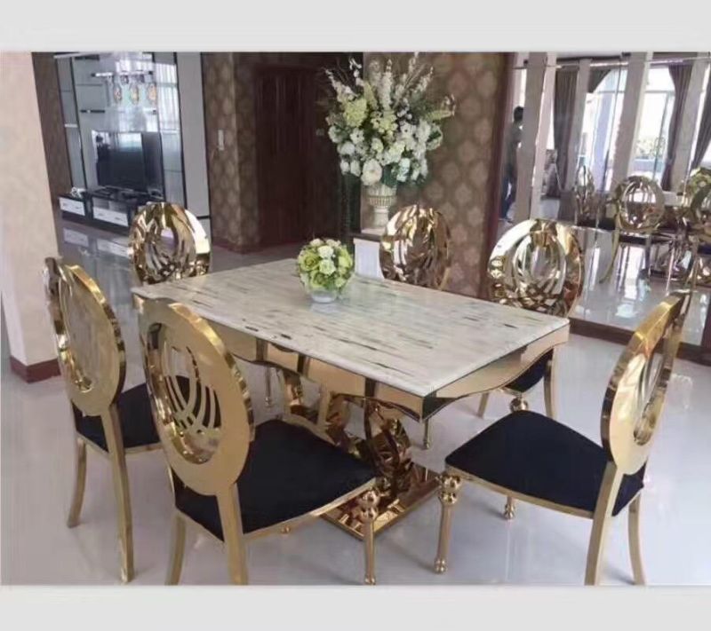 Hot Trends Cheap Furniture for Rent Event Gold Stainless Steel Living Room Chairs
