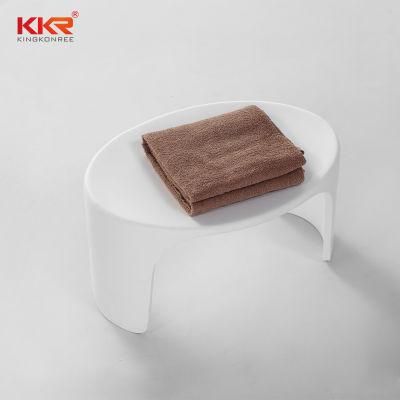 Hot Acrylic Solid Surface Resin Tone Washroom Shower Stool