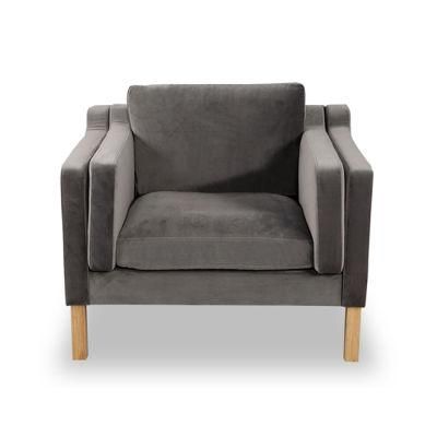 Borge Mogensen Velvet Single Sofa (Armchair)