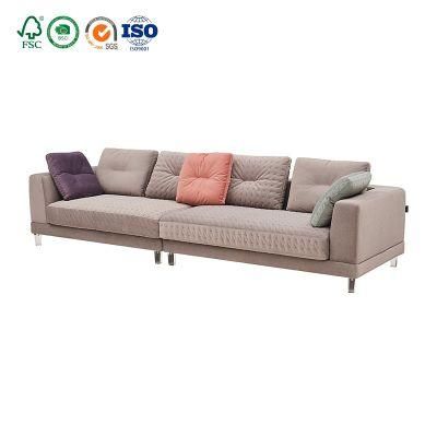 Modern Assembly Living Room Sectional Furniture Set Velvet Purple Floor Couch