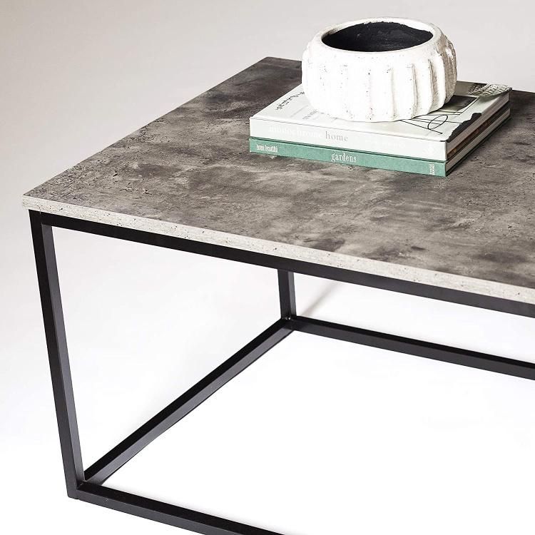 Wooden and Metal Coffee Table in Hall
