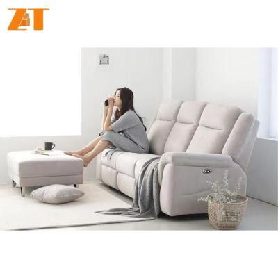 Top Rank Multi-Functional Fabric Electric Recliner Sofa Set Extendable Relaxing Sectional with USB Charge Smart Sofa
