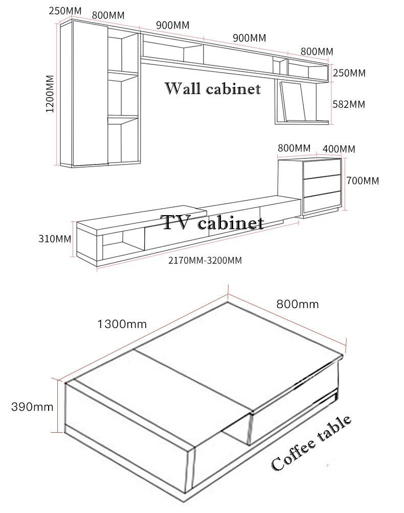 Simple Hot Sale Modern Home Furniture Living Room Cabinet Wooden TV Stand