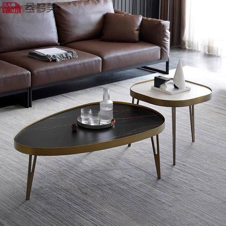 New Style Home Furniture Living Room Separate Coffee Table Metal Side Table Bedroom Table Melamine Laminated Tea Table