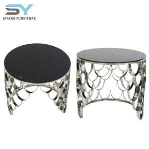 High Gloss Bedroom Set Foshan Mirrored Glass Coffee Table