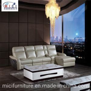 Modern Living room Furniture Cinema L Shape Leather Sofa