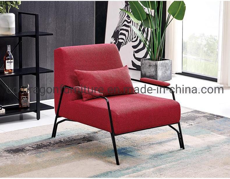 New Design Metal Frame Fabric Leisure Chair for Livingroom Furniture