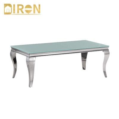 Luxury Modern Living Room Center Table Stainless Steel Coffee Table for Villa Decoration