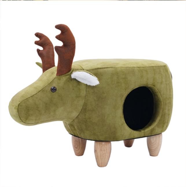Li&Sung Christmas Animal Stool New Design Cute Elk Stool