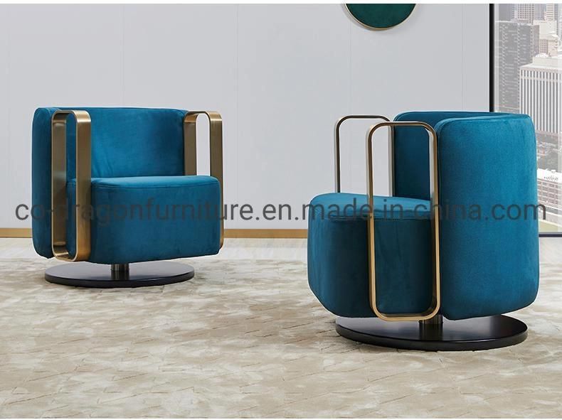 Hot Sale Home Furniture Swivel Fabric Simple Leisure Sofa Chair
