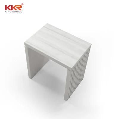 Colored Bathroom Toilet Stool Solid Surface Chair