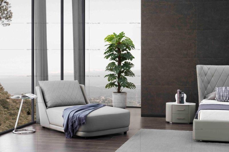 Foshan Gainsville Furniture Italy Modern Home Leisure Leather Living Room Sofa Furniture