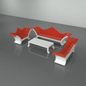 Y656 Fiberglass Crown Shaped Modern Furniture Sofas Sets with Table Chair Sofa