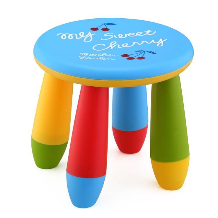 Children′s Fruit Lovely Round Detachable Assembly Plastic Stool