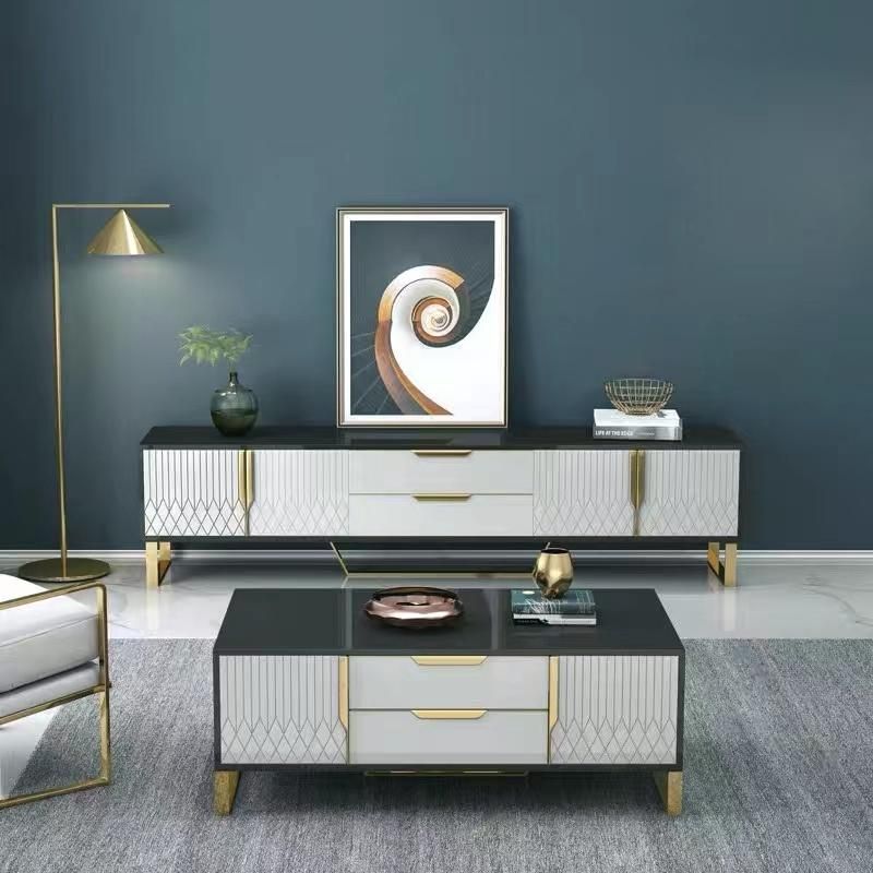 Hotel Room Modern Furniture MDF TV Stand Cabinet with Drawer