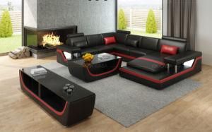 Fashionable China Living Room Sofa Furniture with LED Light
