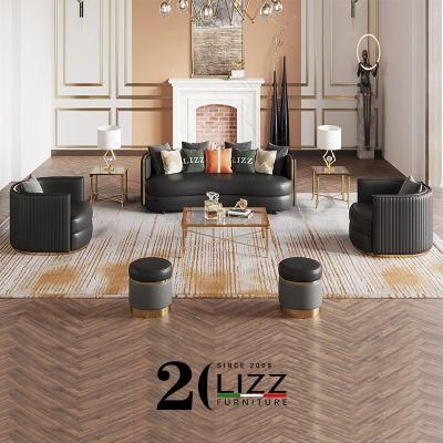 Modern Designer Living Room Furniture American Luxury Curved Sofa