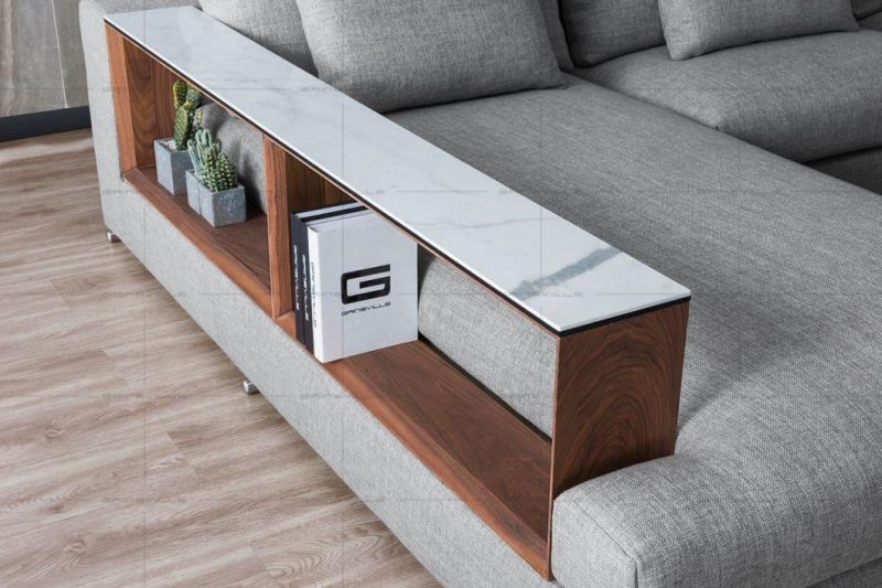 China Manufacturer Latest European Modern Furniture Genuine Fabric Sofa Living Room Furniture