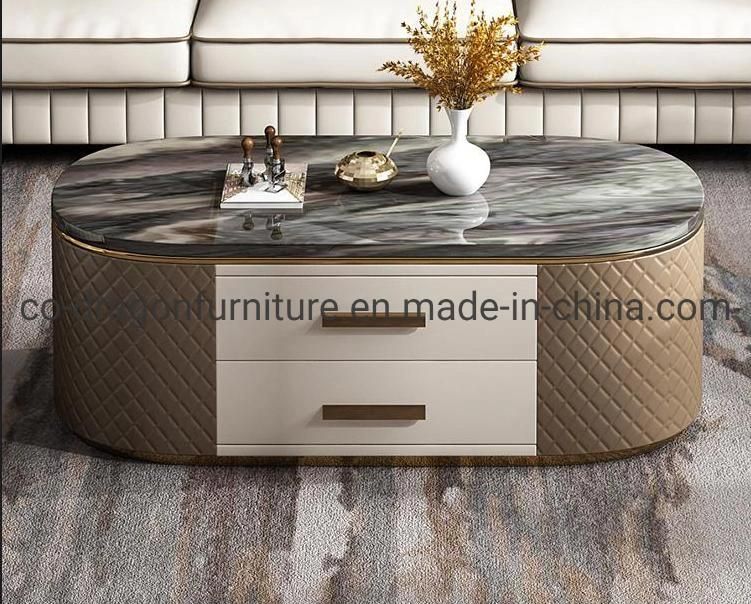 Luxury Coffee Table with Marble Top for Living Room Furniture