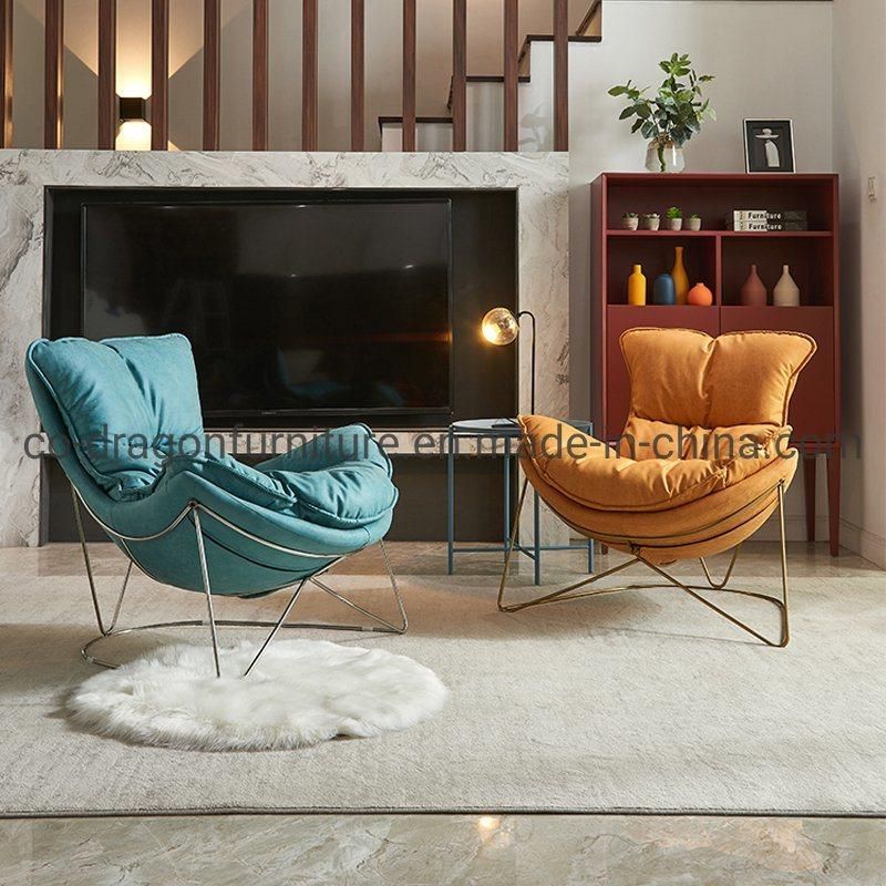 Leisure Wooden Legs Fabric Rocking Chair for Living Room Furniture