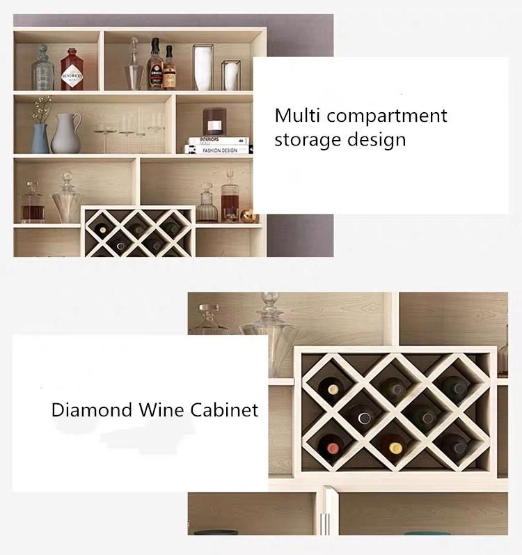Nordic White Wine Cabinet Kitchen Cabinet for Home Living Room Furniture Cabinets