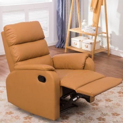 Cheap High Quality Home Furniture Manual Recliner Sofa High Back Comfortable and Soft Office Chair Leisure Single Living Room Sofa