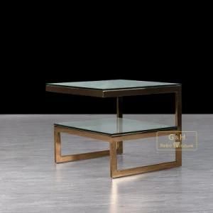 Metal Dining Room Furniture Stainless Steel Side End Coffee Table