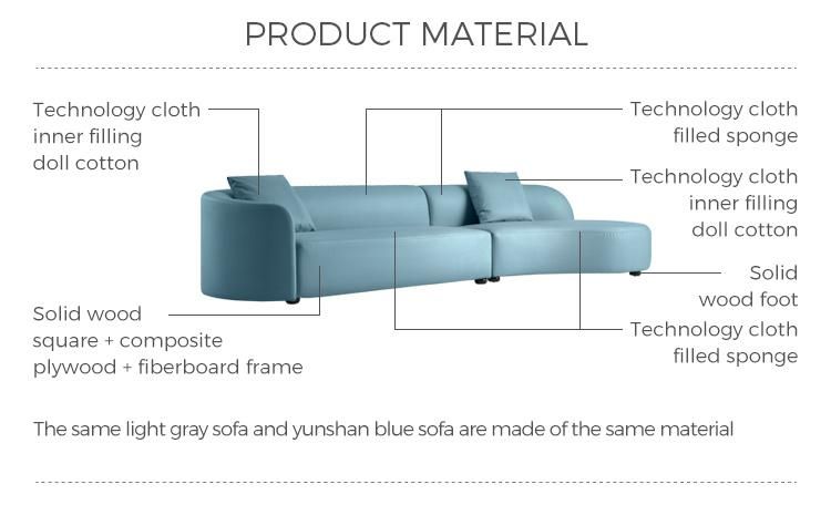 High Back Fabric Hotel Furniture Luxury Modern Sofa Set Tbs019