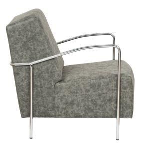 Modern Stacking Chair for Home with Fabric Upholstered and Metal Frame