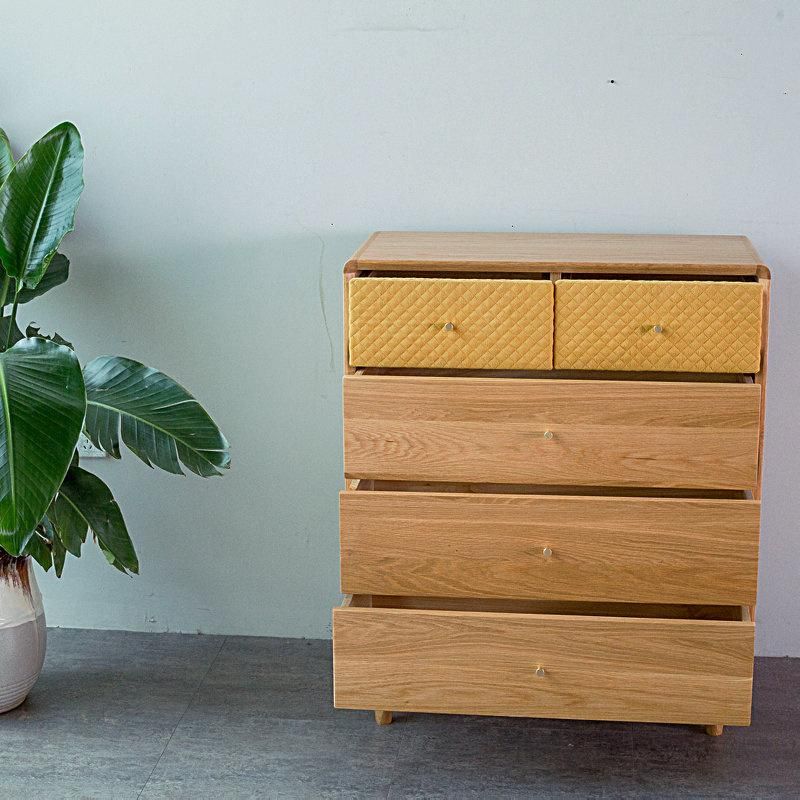 Japanese-Style Simple Household Five-Drawer Storage Drawer Cabinet 0253