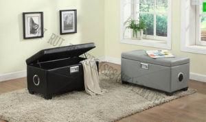 Music Storage Multifunctional Modern PVC Leather Ottoman