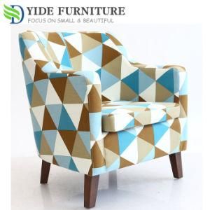 Upholstered Hotel Sofa Chair Tub Chair for Living Room Coffee Shop