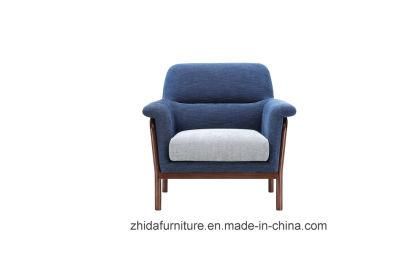 Modern Fabric Design Solid Wooden Frame Chair