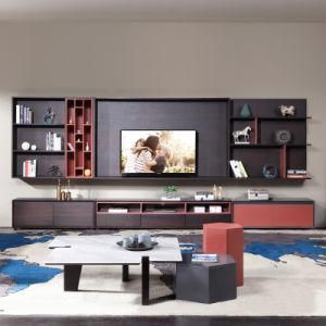 Trendy Simple Wooden TV Cabinet for Modern Living Room (YA983D-C)