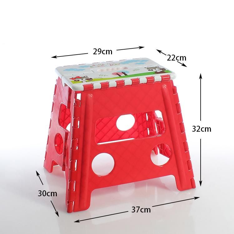 Animal Cute Household Folding Plastic Bench