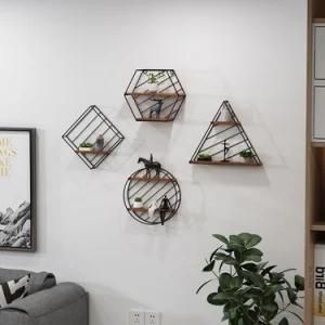 Wall-Mounted Wooden Floating Shelf in Different Size and Shape
