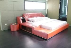 2014 Hot Sale Kingsize, Queen Size Leather Bed